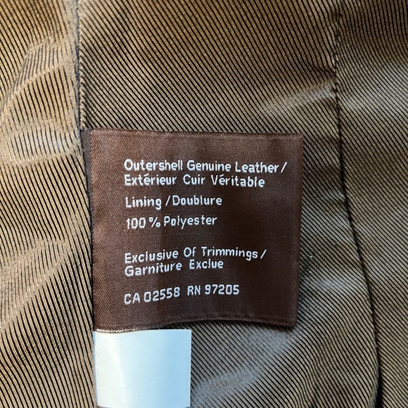Danier Leather Brown Leather Jacket - Picture 3 of 6